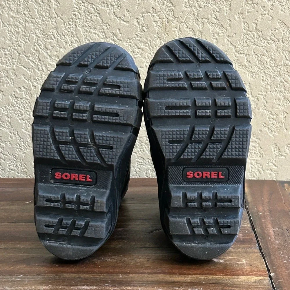 Sorel Toddler Boys Snow Boots Size 9 Waterproof Insulated Removable Liners